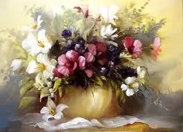 Những bức tranh sơn dầu vẽ hoa nổi tiếng